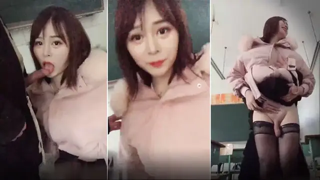 國産TS系列 膚白貌美的張思妮學校教室內激戰直男-人妖